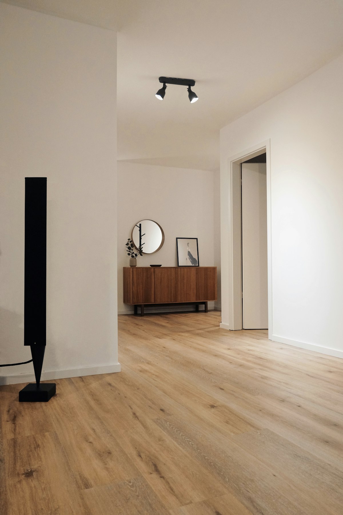 Laminate flooring installation in a residential property